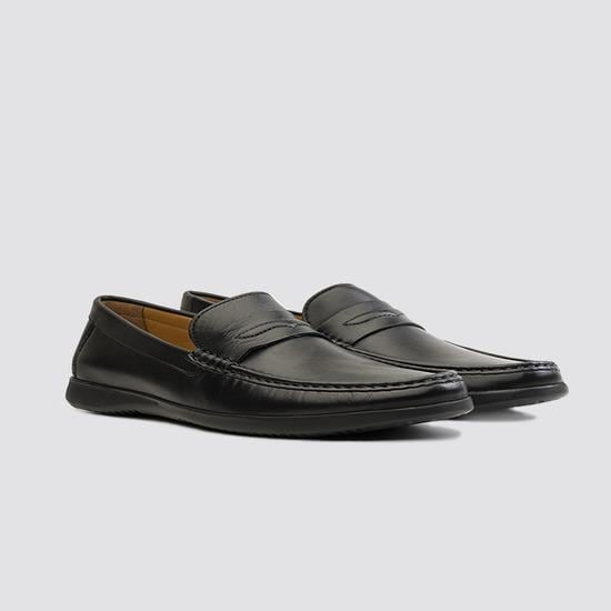 Men Black Casual Loafers