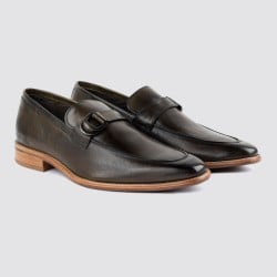 Men Olive Formal Moccasin