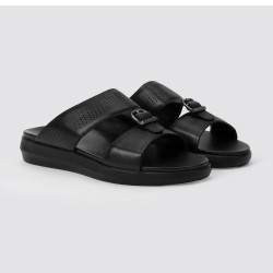 Men Black Casual Slippers