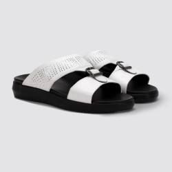 Men White Casual Slippers