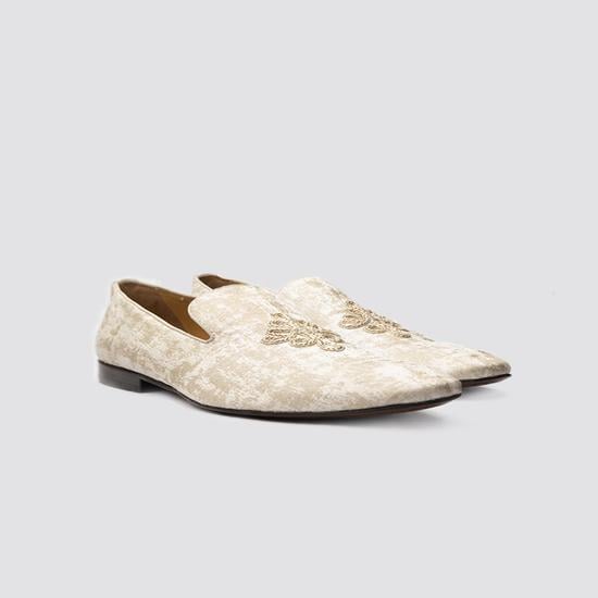 Men Beige Party Moccasin