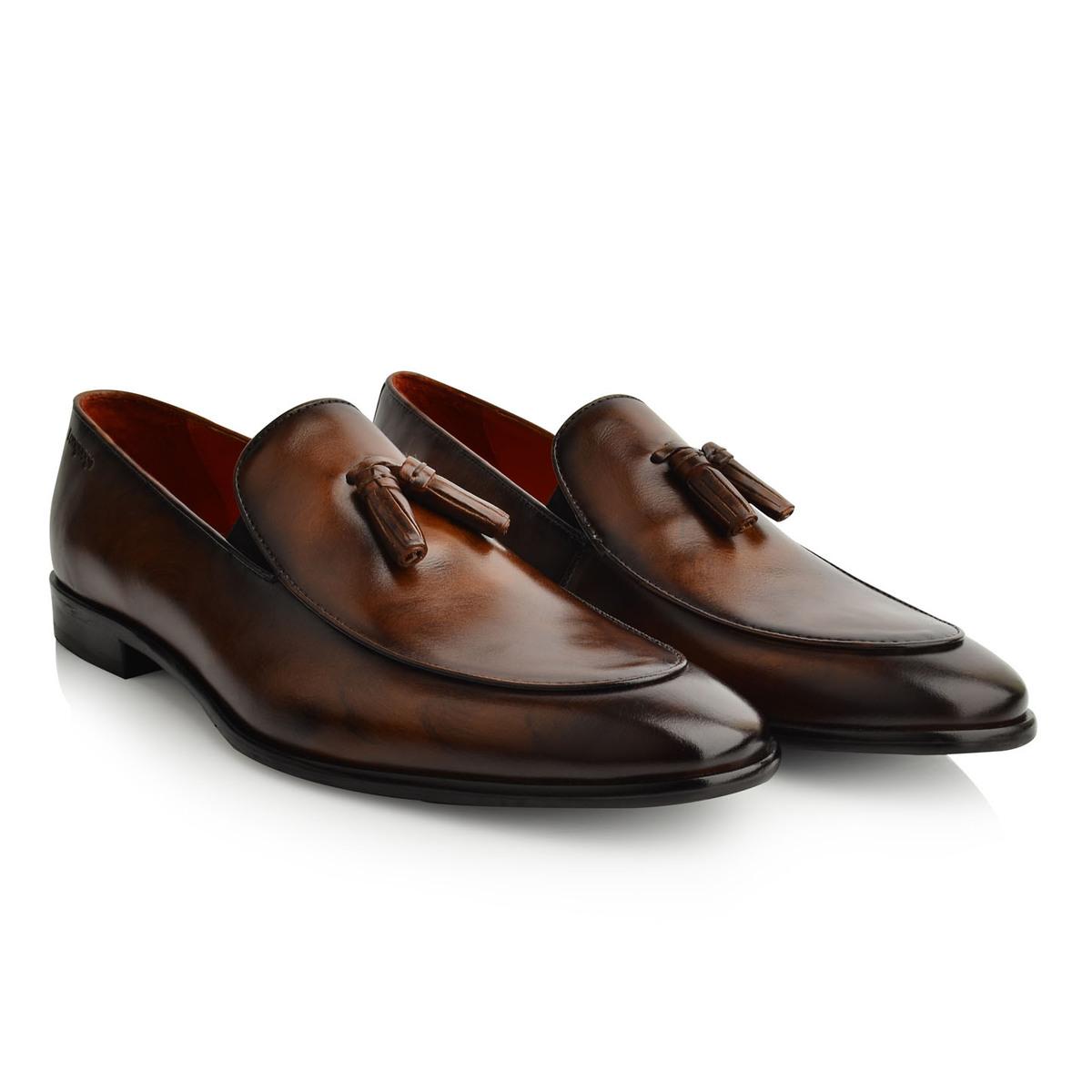 Buy Men Brown Party Moccasin Online | SKU: 194-940-12-41-Metro Shoes