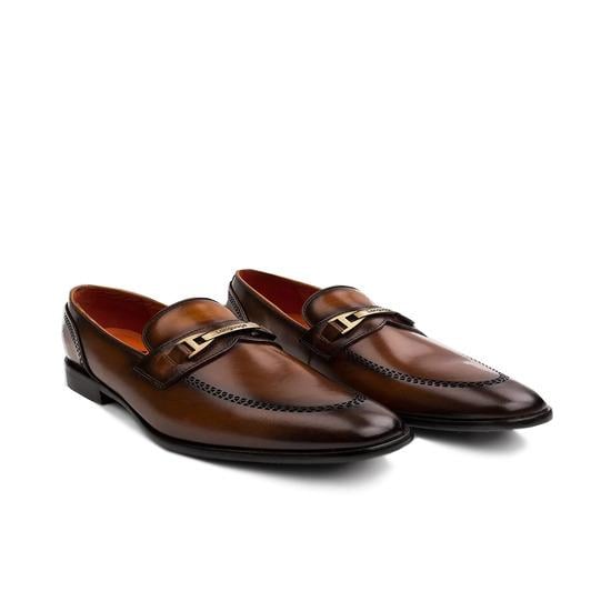 Men Tan Formal Moccasin