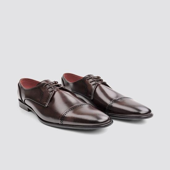 Men Brown Formal Oxford