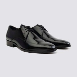 Men Black Party Lace Up