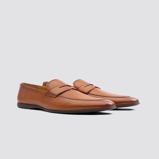 Men Tan Formal Moccasin