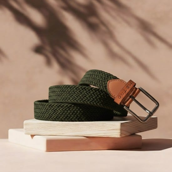 Men Olive Belts