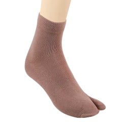 Men Beige Half Length Socks