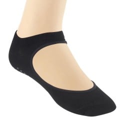 Women Black Loafer Socks