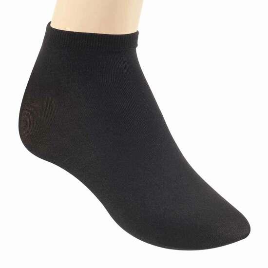Mochi Black Womens Socks Ankle Length