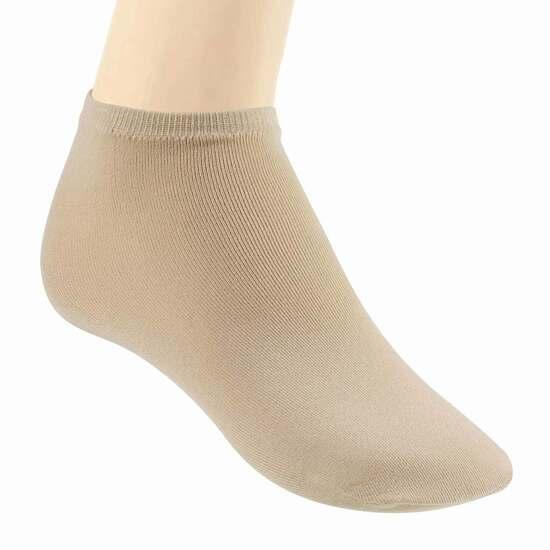 Mochi Beige Womens Socks Ankle Length