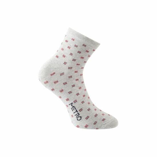 Metro Light-Grey Mens Socks Half Length