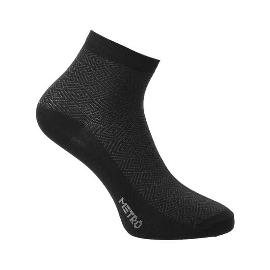 Men Black Half Length Socks