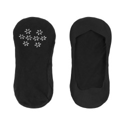 Women Black Loafer Socks