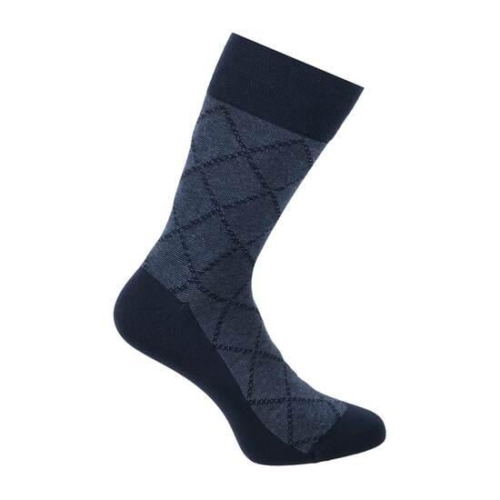 Men Blue-navy Full Length Socks