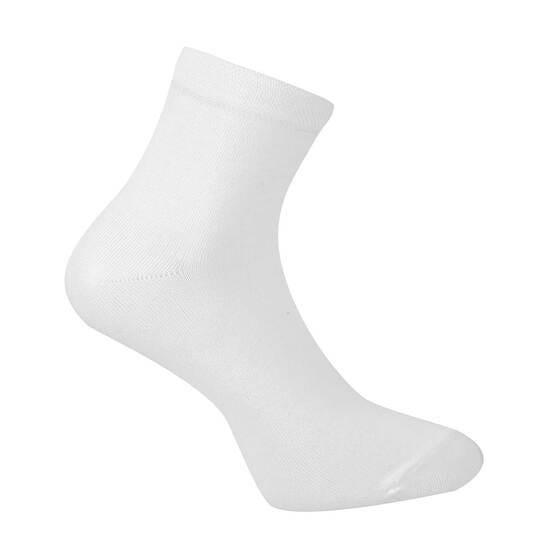 Men White Half Length Socks