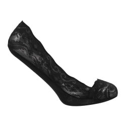Women Black Loafer Socks