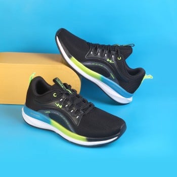Campus Men Black Sports Walking Shoes(SKU: 201-3003-11-10)