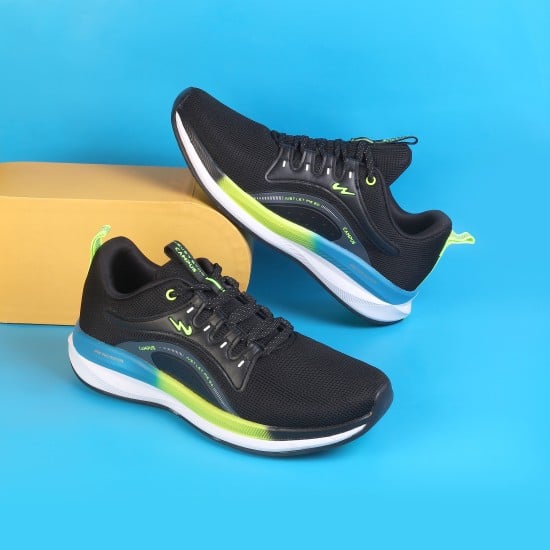 Men Black Sports Walking Shoes