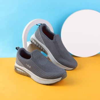Campus Men Silver Sports Walking Shoes(SKU: 201-3025-27-8)