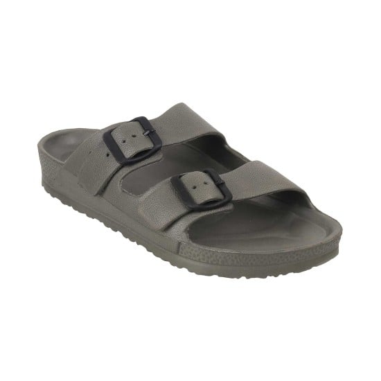 Men Olive Casual Slippers