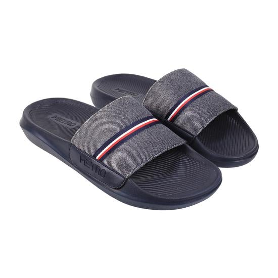 Men Blue Casual Slippers