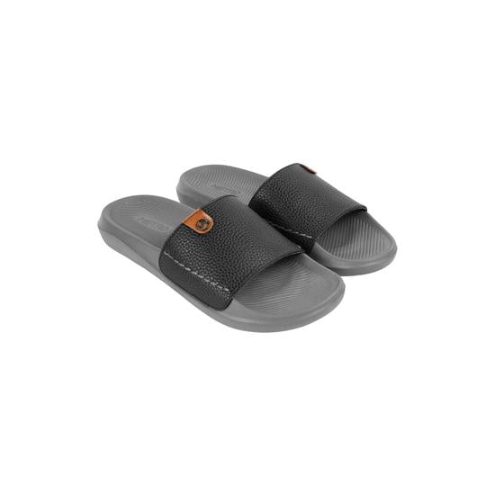 Men Black-grey Casual Slippers