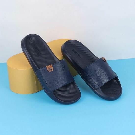 Men Blue Casual Slippers