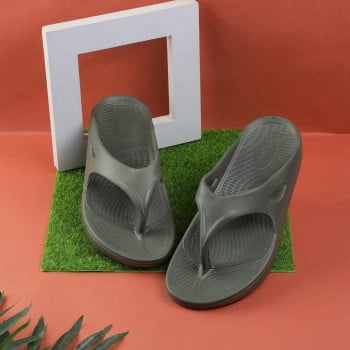 Walkway Men Olive Casual Slippers(SKU: 207-46-49-41)