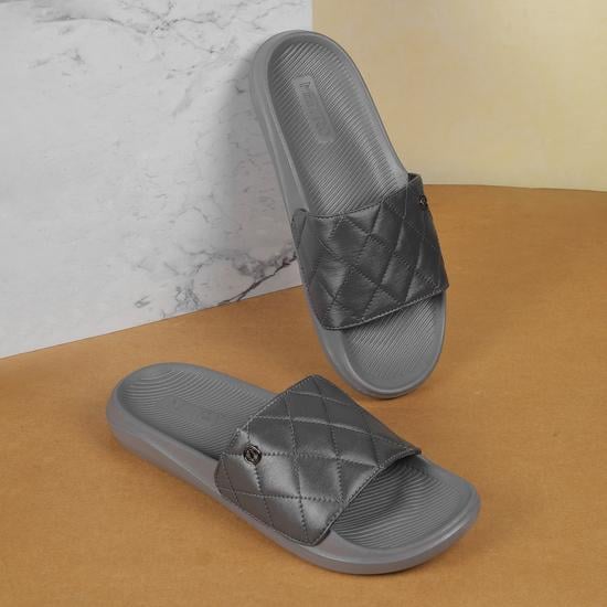 Men Grey Casual Slippers