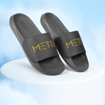 Metro Men Grey Casual Slippers(SKU: 207-63-14-40)