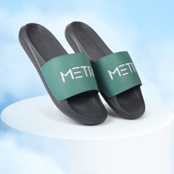 Metro Men Green Casual Slippers(SKU: 207-63-21-40)