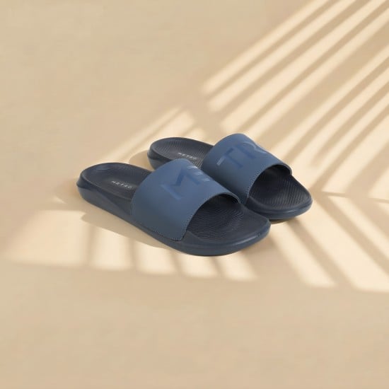 Men Blue Casual Slippers