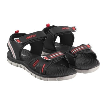 Activ Men Black Casual Sandals(SKU: 208-6-11-40)