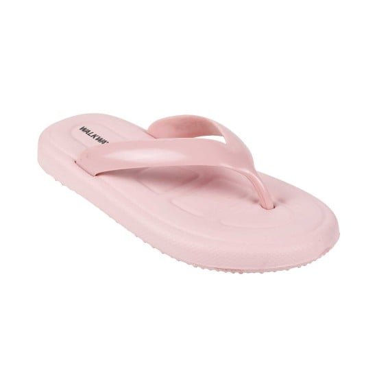 Women Peach Casual Slippers