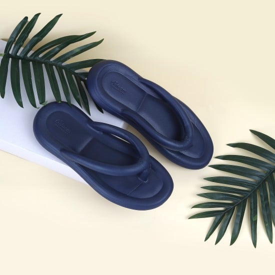 Women Blue Casual Slippers