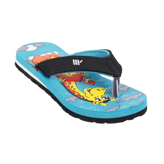 Boys Turquoise Casual Slippers