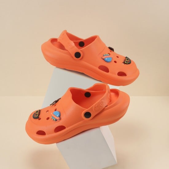 Girls Orange Casual Sandals