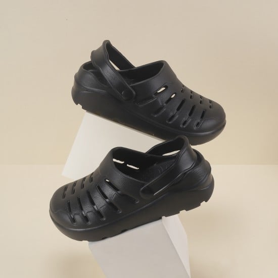 Girls Black Casual Sandals