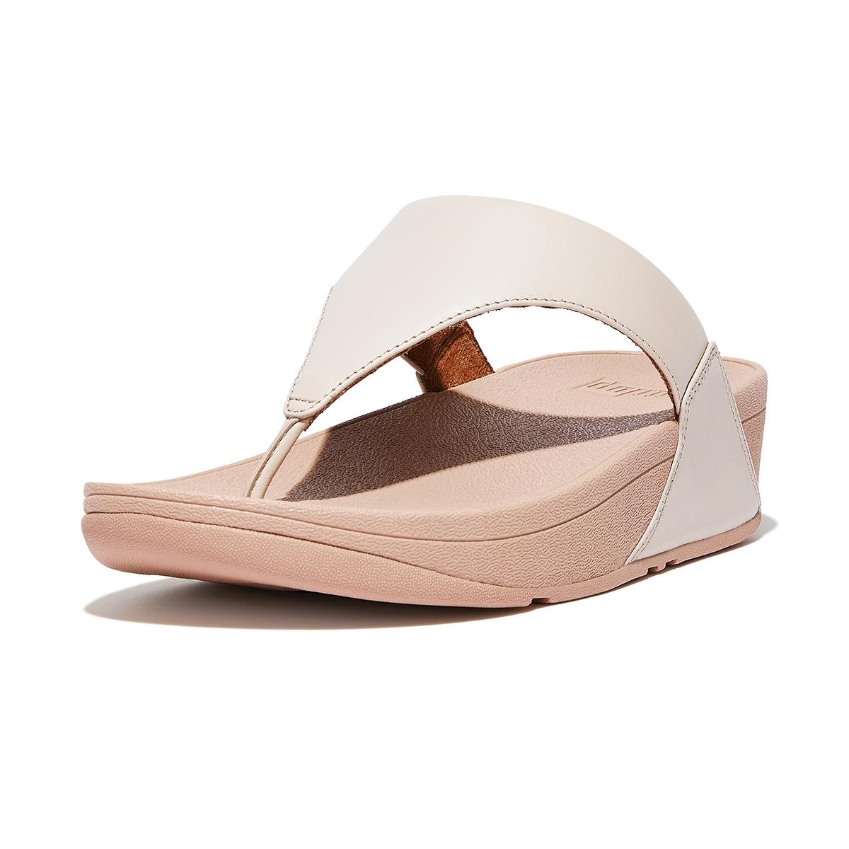 Women's Lulu Leather Toe-Post Sandals