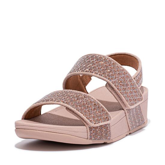 Mina Glitter Weave Back-Strap Sandals
