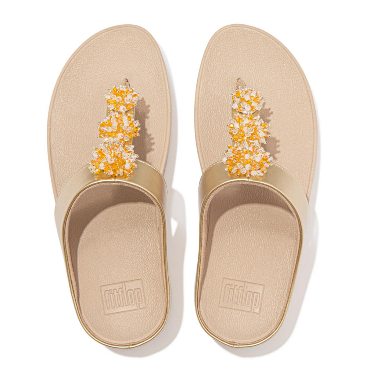 Buy Bead-Cluster Toe-Post Sandals Online | SKU: 228-238-51-3-Metro Shoes