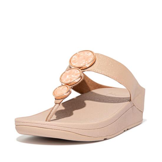 Halo Shimmer Toe-Post Sandals