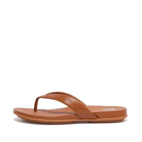 Gracie Leather Flip-Flops