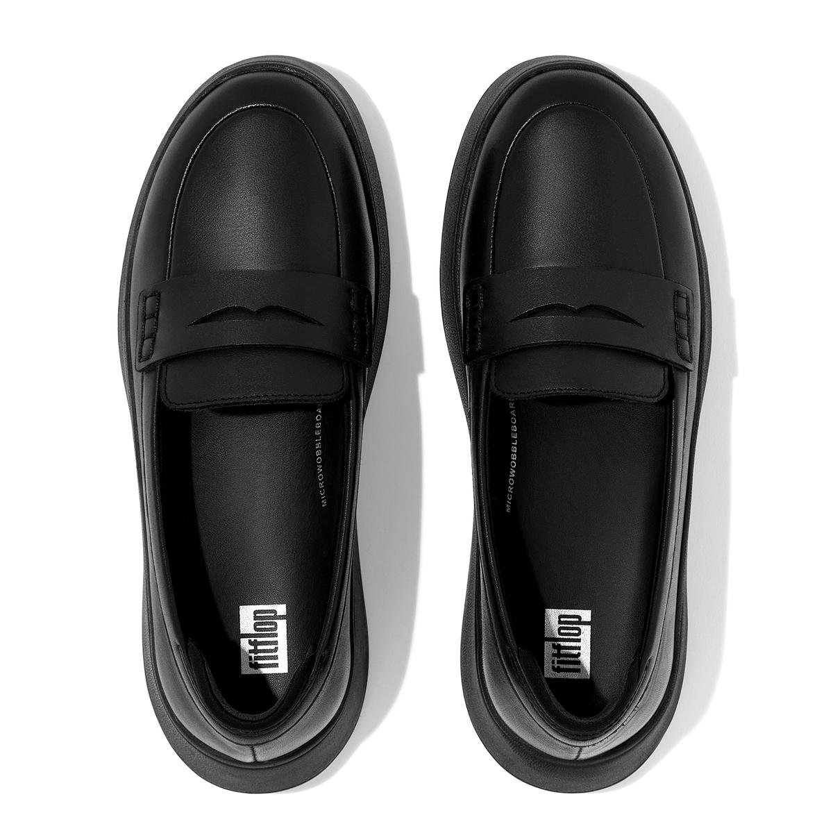 Fitflop hot sale black loafers