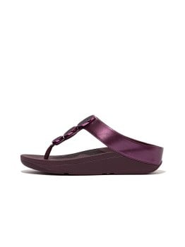 Fitflop Halo Bead-Circle Metallic Toe-Post Sandals(SKU: 228-367-58-3)