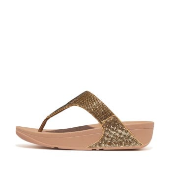 Fitflop Lulu Glitterball Toe-Post Sandals(SKU: 228-397-15-3)