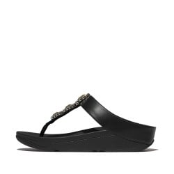 Fino Crystal-Jewel Toe-Post Sandals