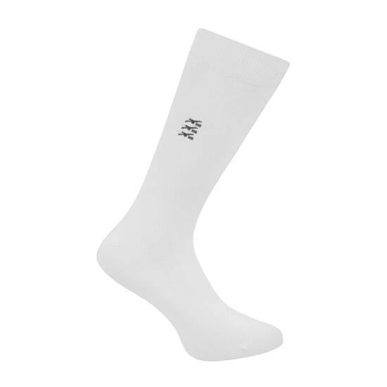 Davinchi White Mens Socks Full Length