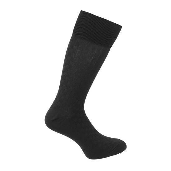 Davinchi Black Mens Socks Full Length